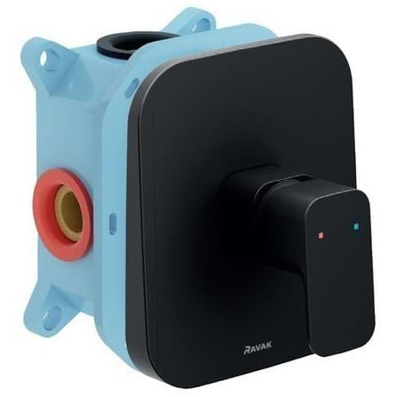 Смеситель для ванн Ravak (Равак) 10° Free Black TD F 066.20 X070159 скрытого монтажа без переключателя, черный матовый