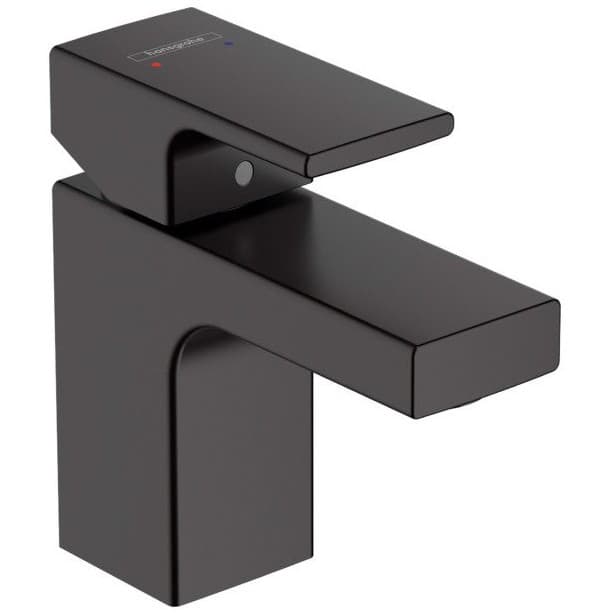 Смеситель для раковины Hansgrohe (Хансгрое) Vernis Shape 70 со сливным гарнитуром 71560670 черный