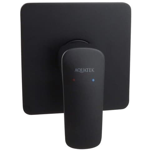 Смеситель Aquatek (Акватек) Вега (Vega) для душа (внешняя и скрытая часть), матовый черный AQ1066MB