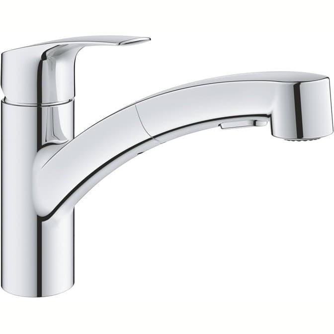Смеситель для кухонной мойки Grohe (Гроэ) Eurosmart с вытяжным душем, хром (30305001)