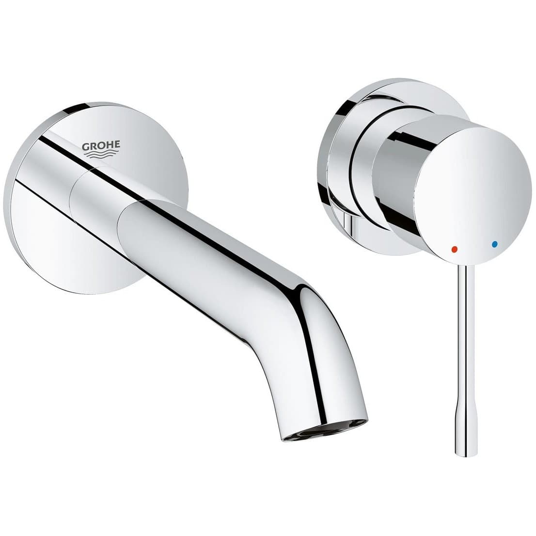 Смеситель для раковины Grohe (Гроэ) Essence на 2 отверстия, M-Size, внешняя часть, хром 19408001