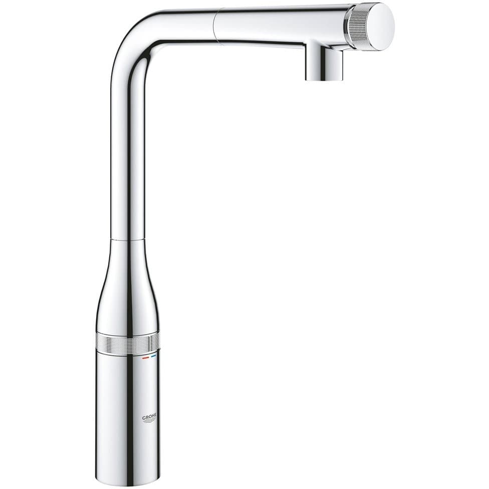 Смеситель для кухонной мойки Grohe (Гроэ) Essence SmartControl с вытяжным изливом, хром (31615000)