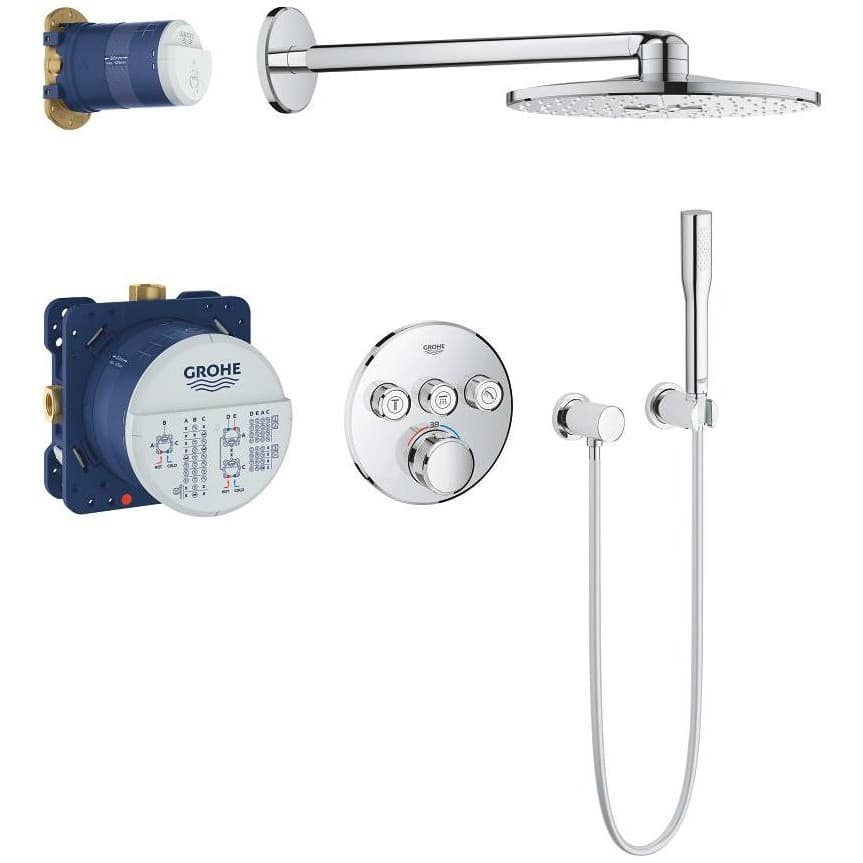 Душевой комплект, Grohe (Гроэ) Rainshower SmartActive 310, хром (34705000)