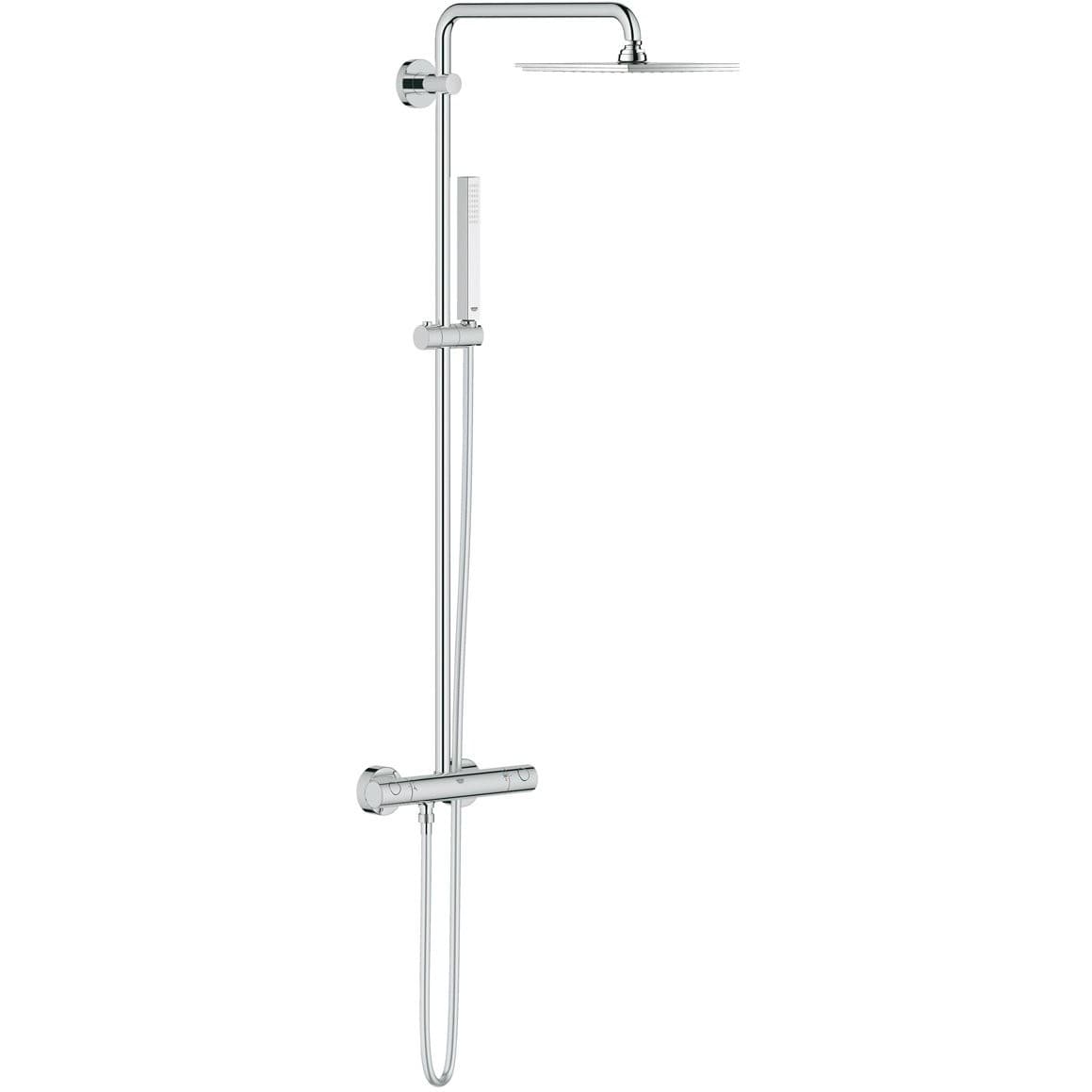 Душевая система с термостатом для настенного монтажа, Grohe (Гроэ) Euphoria System 230, хром, (26187000)