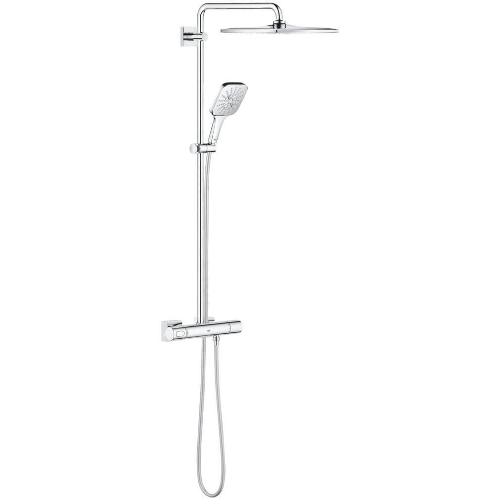 Душевая система с термостатом для настенного монтажа, Grohe (Гроэ) Rainshower SmartActive 310, хром, (26649000)