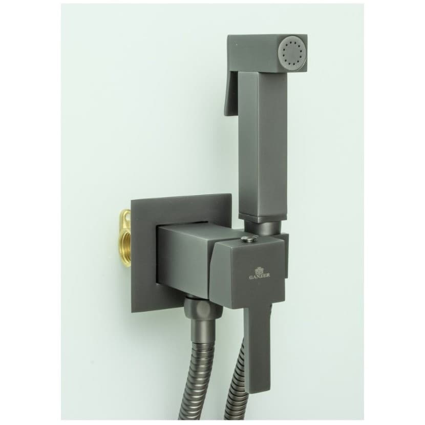 Смеситель для биде скрытого монтажа Ganzer (Ганзер) GZ72101-Q Set Графит