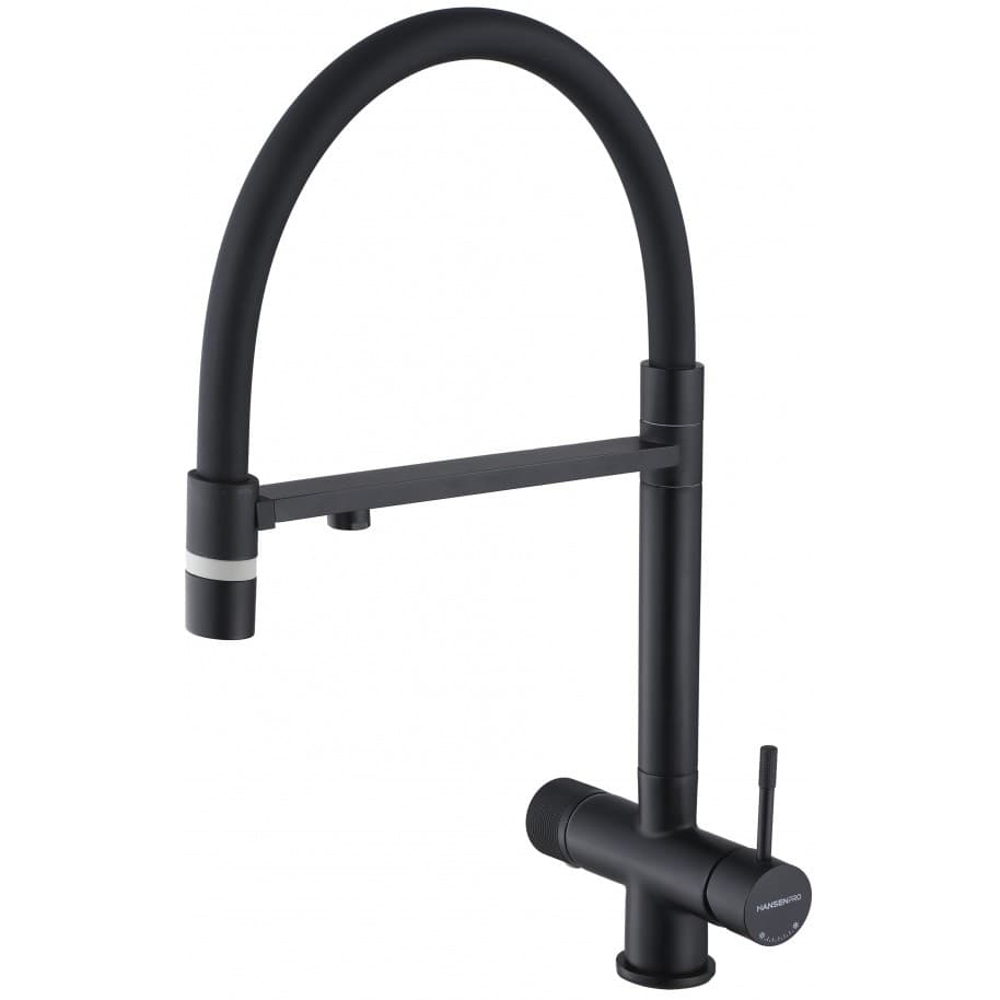 Смеситель для кухни Hansen (Хансен) HL15089-C гибкий, черный