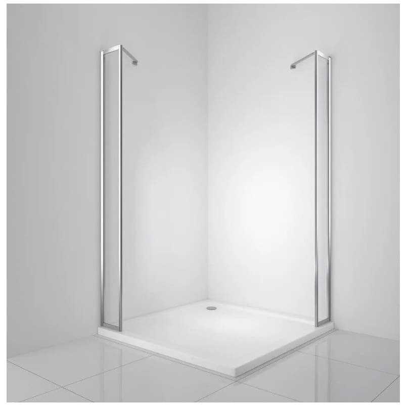 Боковая панель BelBagno (Бельбагно) LUCE-20-FIX-C-Cr хром, стекло прозрачное 6 мм (1950х200)