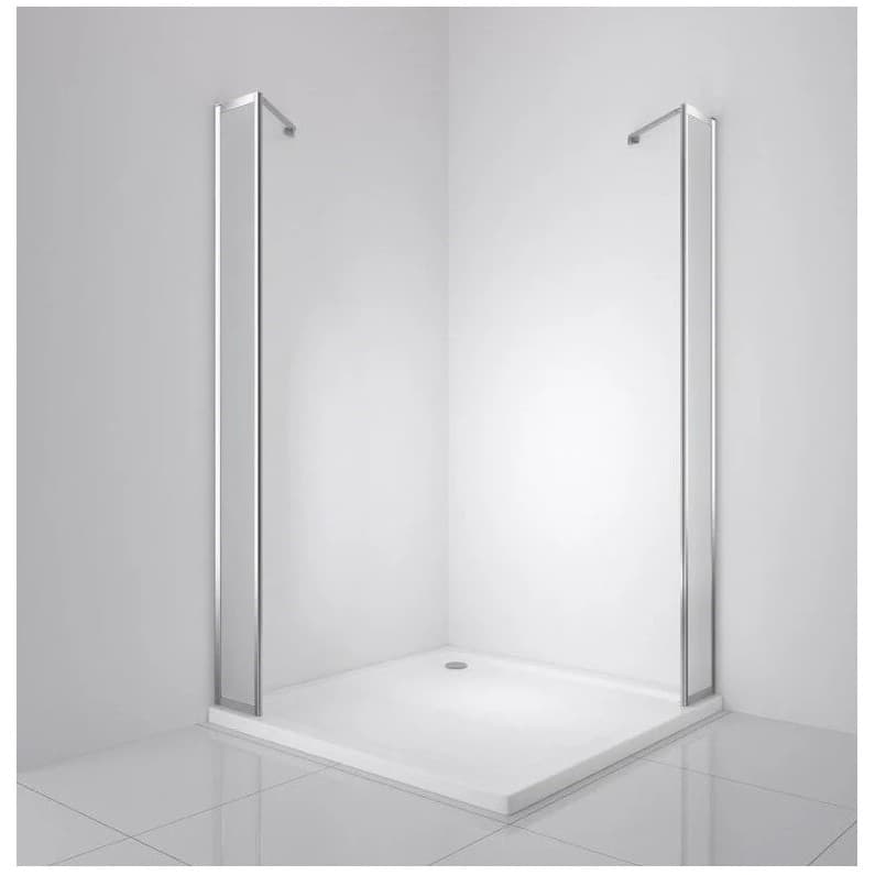 Боковая панель BelBagno (Бельбагно) LUCE-20-FIX-P-Cr хром, стекло матовое 6 мм (1950х200)