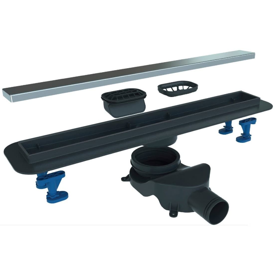 Душевой лоток BelBagno (Бельбагно) BB-LD-LUCE-70-NERO черный