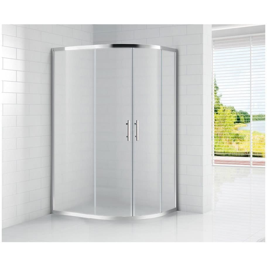 Душевой уголок Cezares (Цезарис) Eco-O-RH-2-120/90-P-Cr, цвет профиля хром, стекло рифленое 6 мм 120х190х90 см