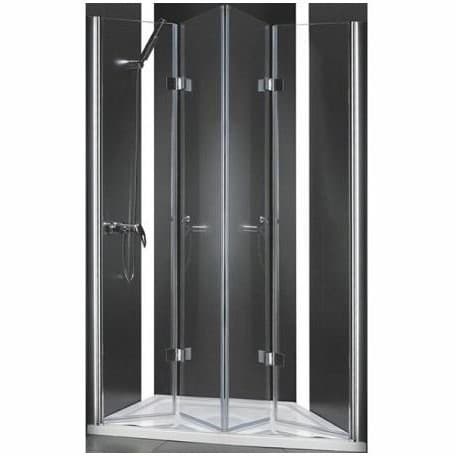 Душевая дверь Cezares (Цезарис) ELENA-W-BS-22-200-C-Cr, цвет профиля хром, стекло прозрачное 6 мм 195х193 см