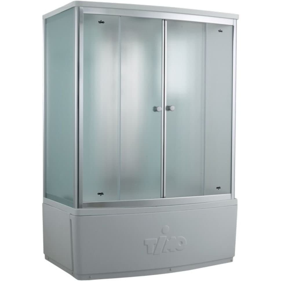 Душевая кабина Timo (Тимо) Comfort T-8870F Fabric Glass цвет профиля хром, стекло матовое 6 мм 88х220х170 см