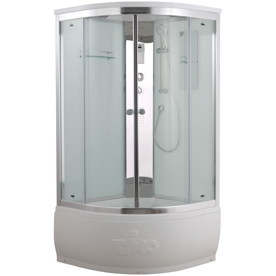 Душевая кабина Timo (Тимо) Comfort T-8800C Clean Glass цвет профиля хром, стекло прозрачное 5 мм 100х220х100 см