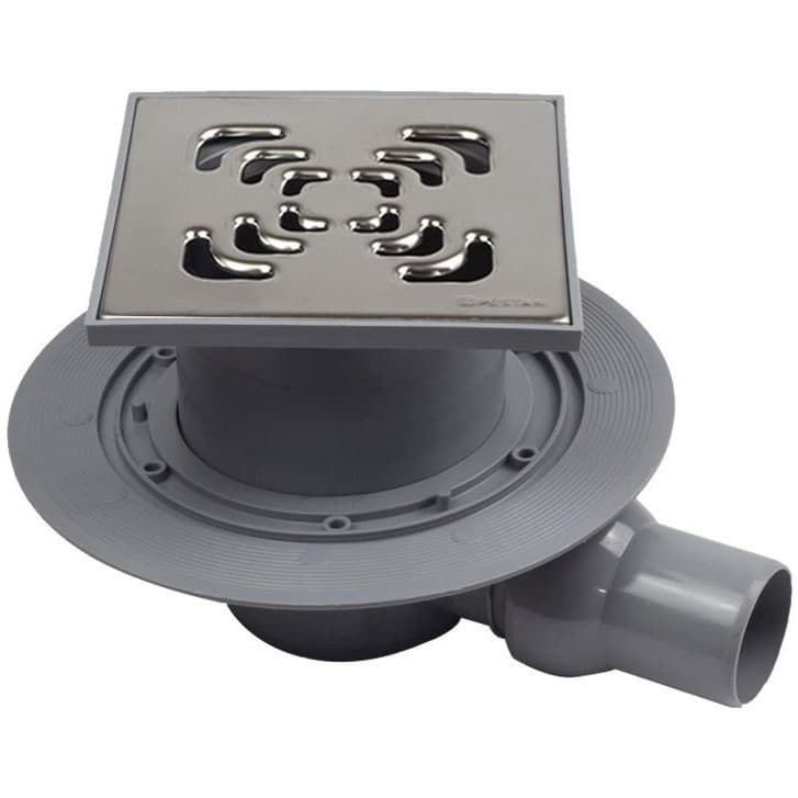 Душевой лоток Pestan (Пестан) Confluo Standard Square 1 с одним выходом, 150х150 мм (13000005)