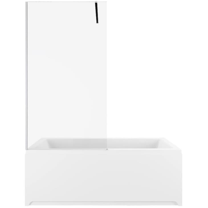 Шторка на ванну Allen Brau Infinity 80x160 см 3.21061.BA,стекло прозрачное, профиль хром