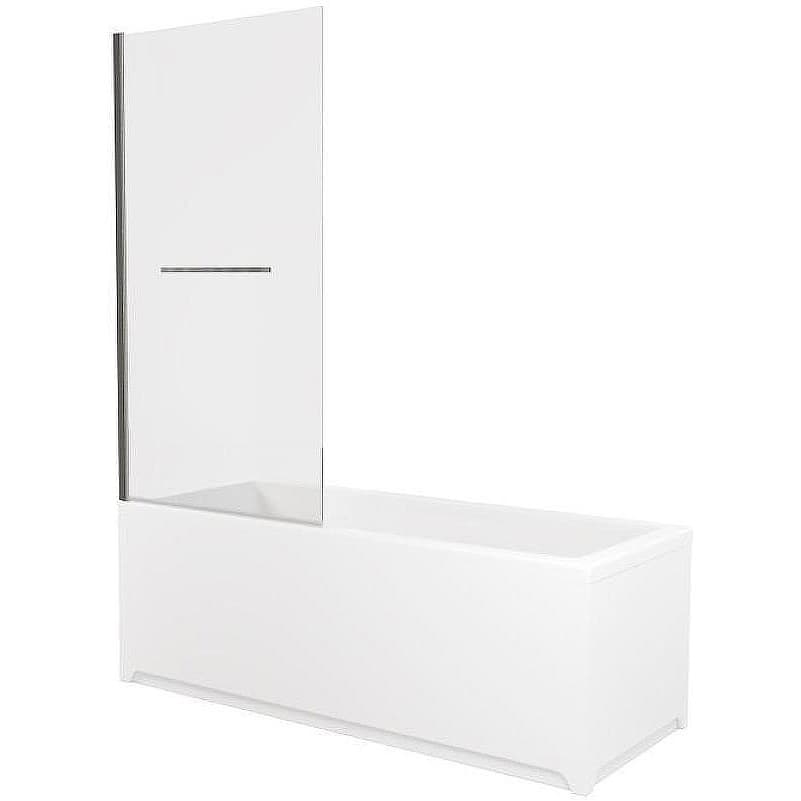 Шторка на ванну Allen Brau Priority 80x150 см 3.31024.BA, стекло прозрачное, профиль серебро брашированное