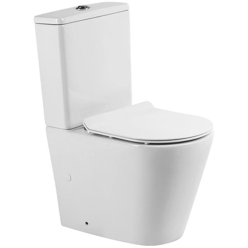 Чаша унитаза безободкового BelBagno (Бельбагно) Sfera-TOR, P-trap, смыв TORNADO, без крышки и сидушки BB2141CP-TOR