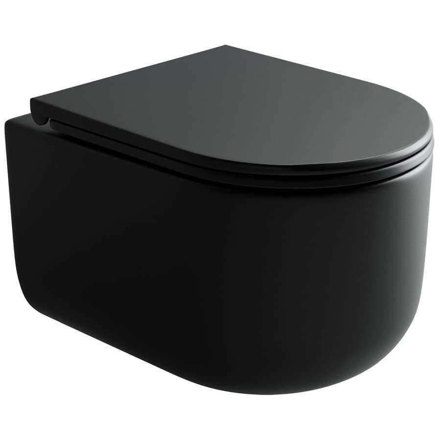 Унитаз подвесной Ceramicanova (Керамиканова) Ulma CN4006MB Черный Матовый