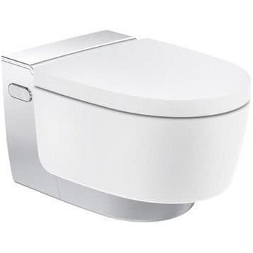 Унитаз Geberit (Гэберит) AquaClean Mera Comfort безободковый покрытие KeraTect (с сидушкой и без бачка) белый глянцевый 146.214.21.1