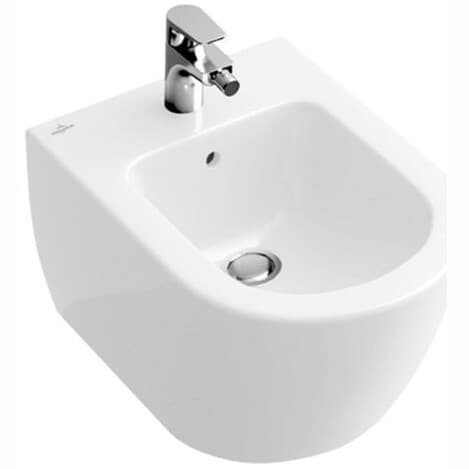 Биде Виллерой и Бох Subway 2.0 белое 375х565х280 мм 54000001, Villeroy & Boch