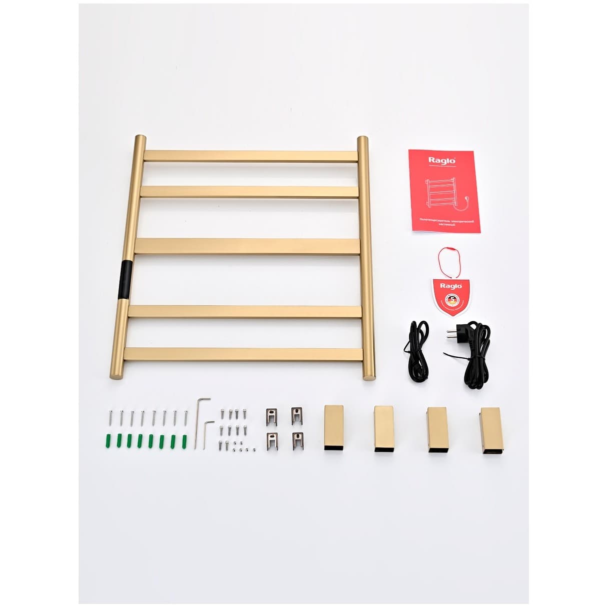 Полотенцесушитель электрический Рагло R350 золотистый R350.01.03, Raglo настенный сенсорный с терморегулятором