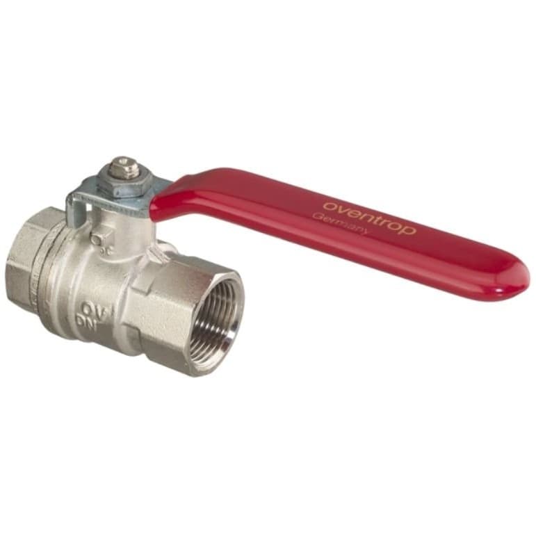 Кран шаровой Oventrop (Овентроп) Optibal полнопроходной, маховик ручка-рычаг Kvs 470 DN 65, G 2 1/2 дюйма ВР-ВР (1076020)