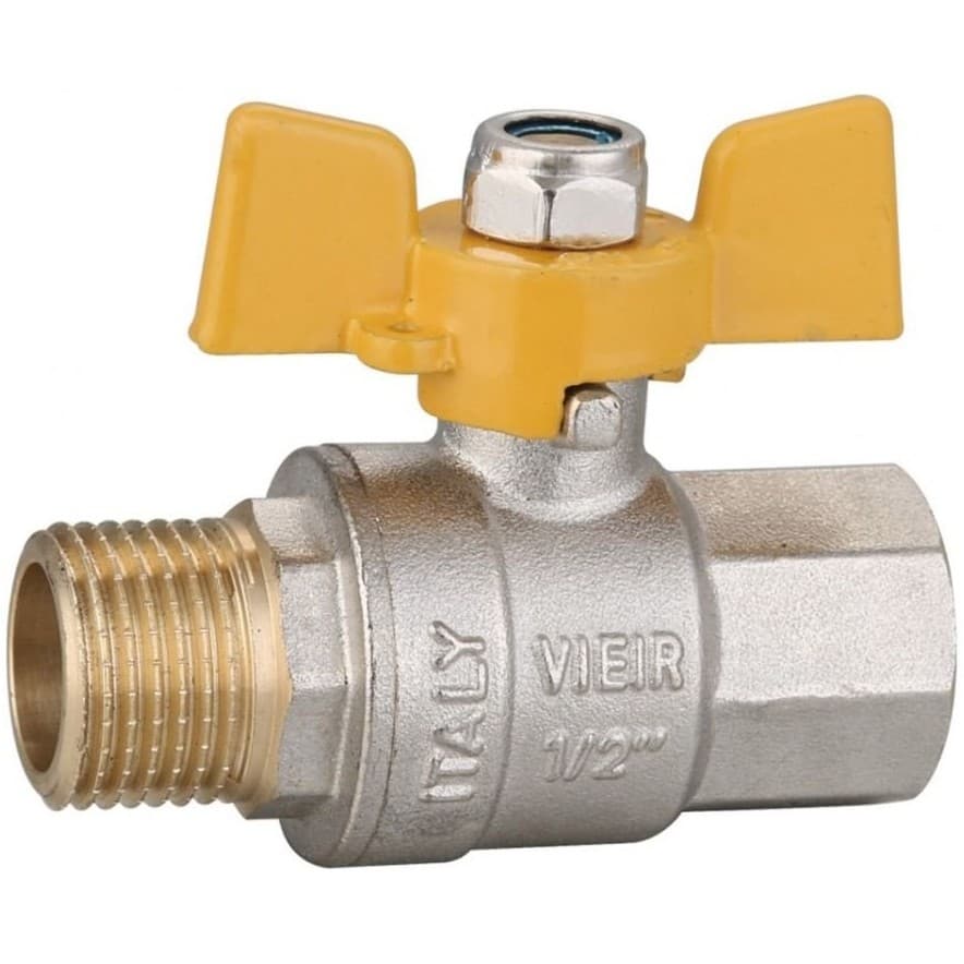 Газовый кран 3/4 г/ш (бабочка) Vieir (Виеир) (VRQ211-02)