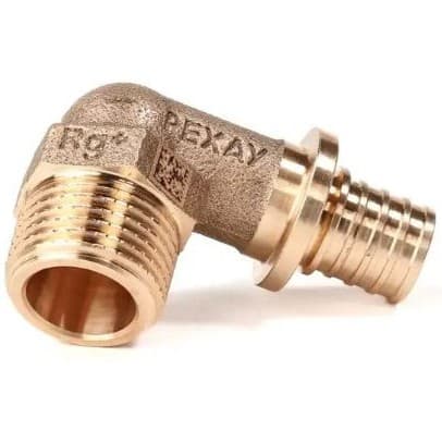 Угольник-переходник Rehau (Рехау) с наружной резьбой 16-R 1/2″ RX+ (14563473001)