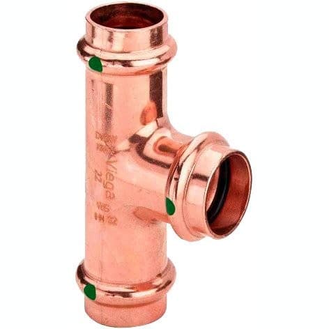 Тройник Viega (Виега) Profipress c SC-Contur 42x22x42, медь, модель 2418 324902