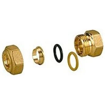 Фитинг Giacomini (Джакомини) с внутренней резьбой 1/2″x12 конусное соединение двойная кольцевая прокладка для медных труб R180FY112